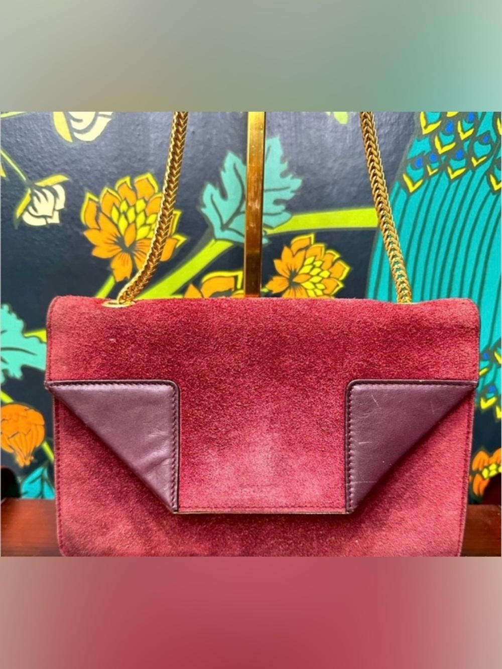 Saint Laurent Suede and Leather Bag EUC